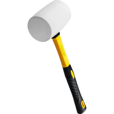STAYER  900г Белая резиновая киянка с фиберглассовой рукояткой {20533-900}