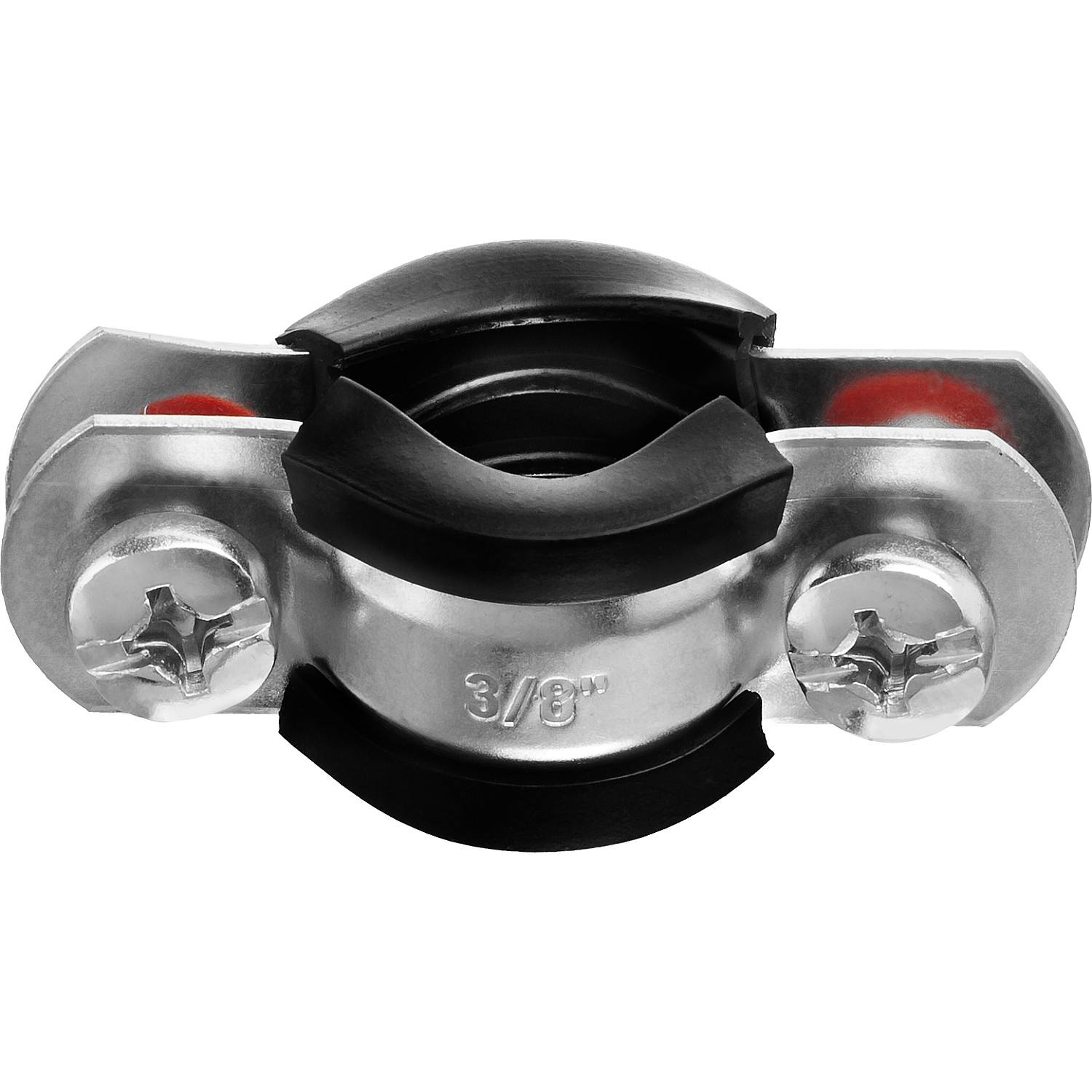 Хомут трубный с гайкой, 3/8", 10шт, оцинкованный, ЗУБР {37850-15-19}