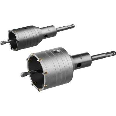 Набор коронок по бетону с оснасткой, d = 50, 68 мм, кейс, ЗУБР Профессионал {29185-H2-1}