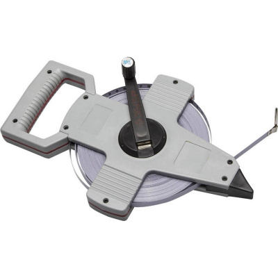 ЗУБР 100 м геодезическая стальная мерная лента {34181-100}