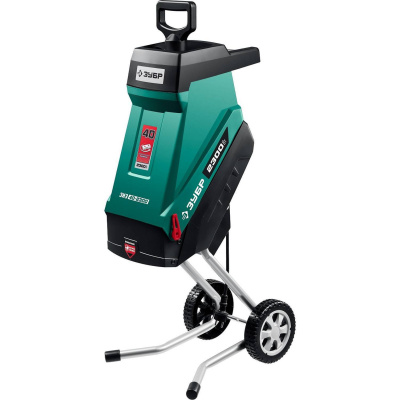 ЗУБР 2300 Вт электрический садовый измельчитель {ЗИЭ-40-2300}