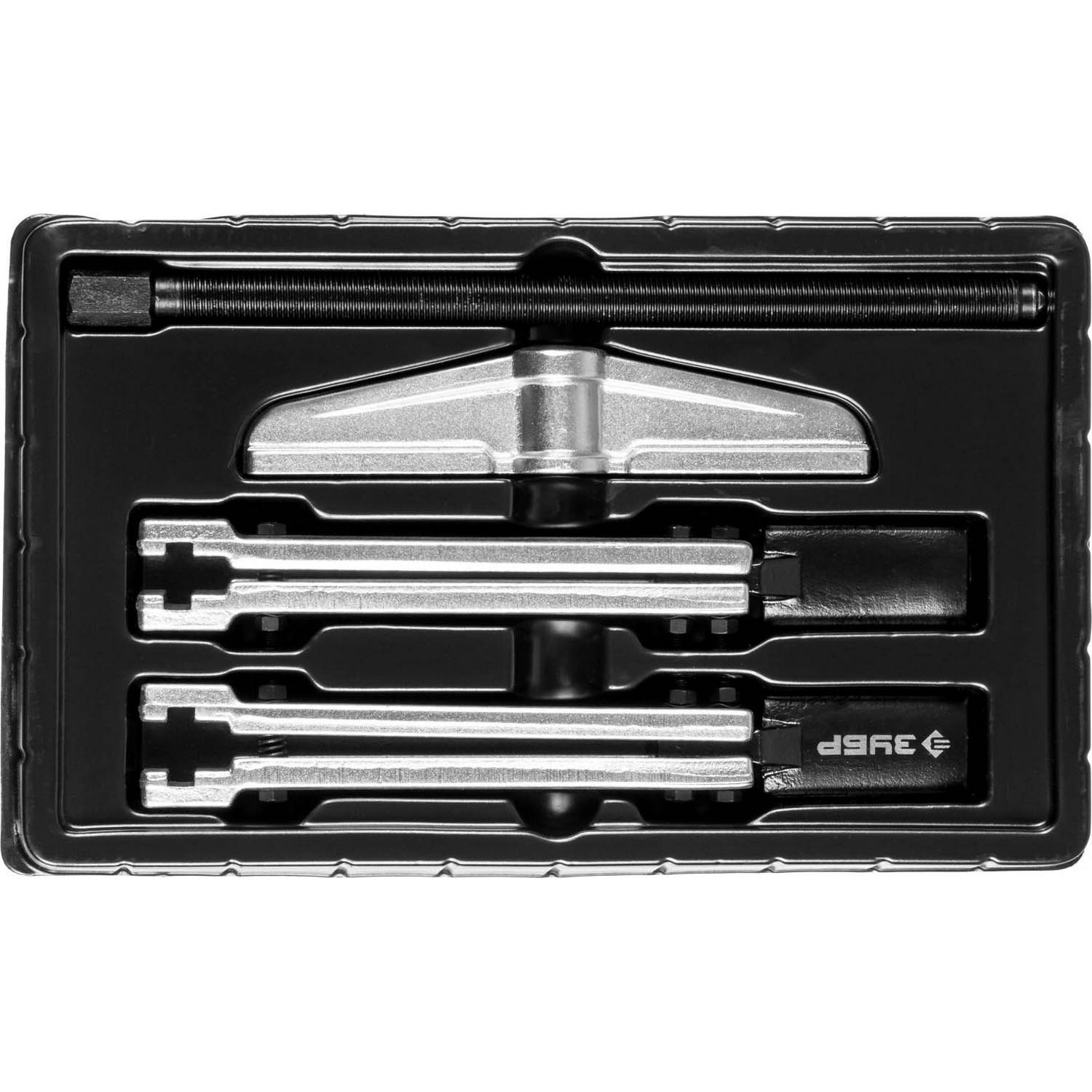 ЗУБР  внешний d 30 - 135 мм внутренний d 60 - 160 мм, раздвижной двухзахватный съемник с тонкими захватами, Профессионал (43313-160-215)