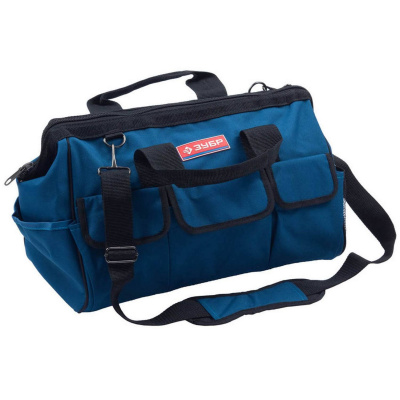 Сумка ЗУБР "ЭКСПЕРТ" для инструмента, 17 карманов, 42см {38645-17}