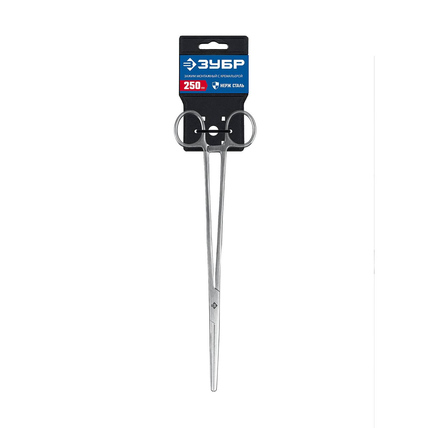 ЗУБР  250 мм, Монтажный зажим {222105}