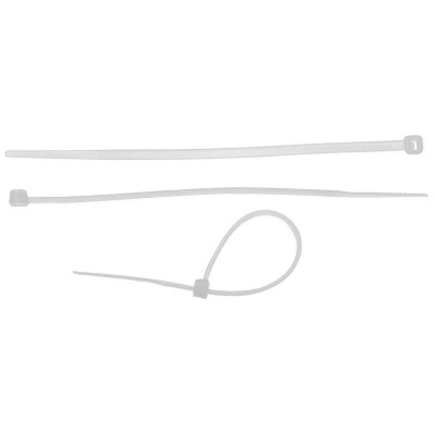ЗУБР  КС-Б2, 4.8 x 300 мм, нейлон РА66, 25 шт, белые, кабельные стяжки, Профессионал (4-309017-48-300)