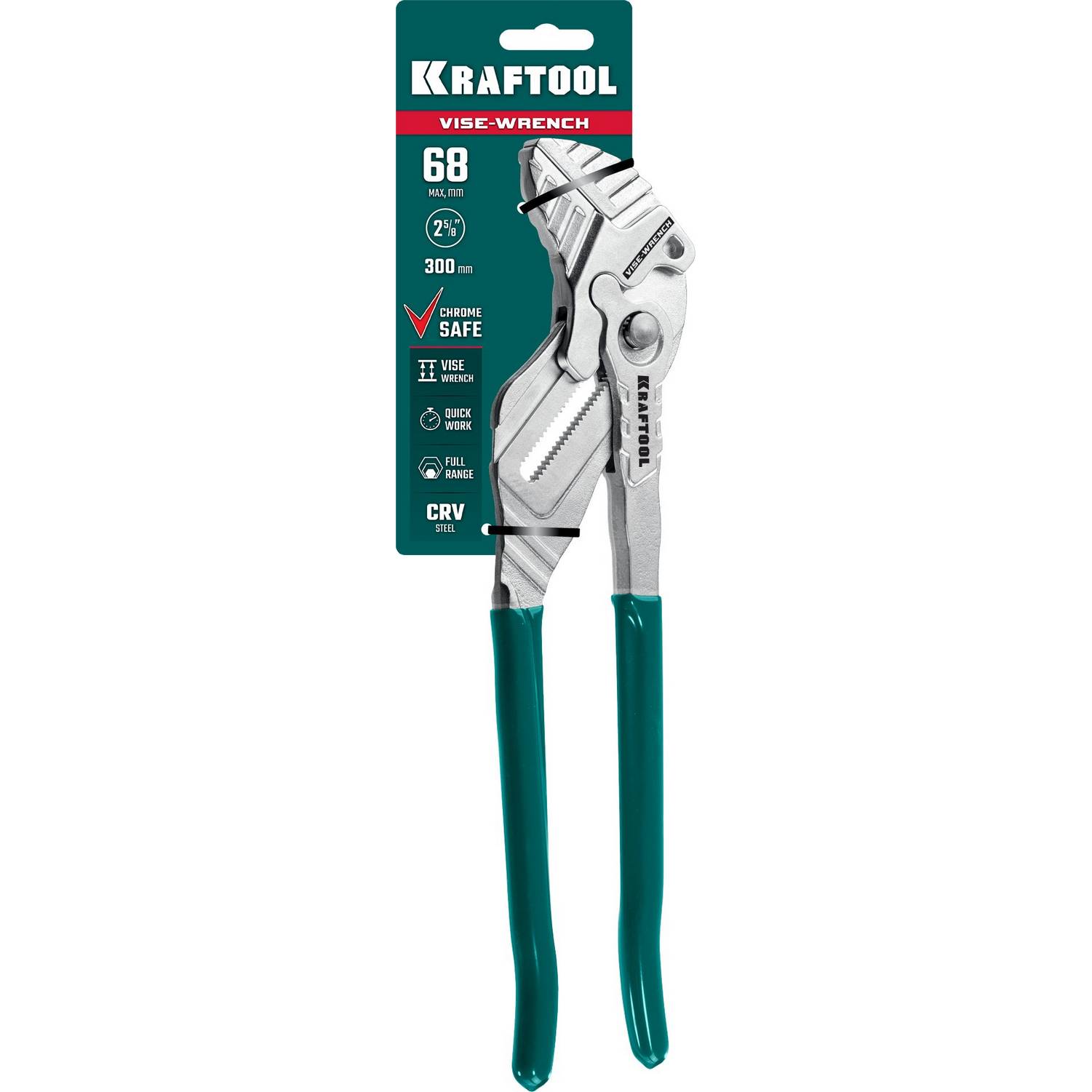 KRAFTOOL  Vise-Wrench, 300 мм, клещи переставные-гаечный ключ  {22068}