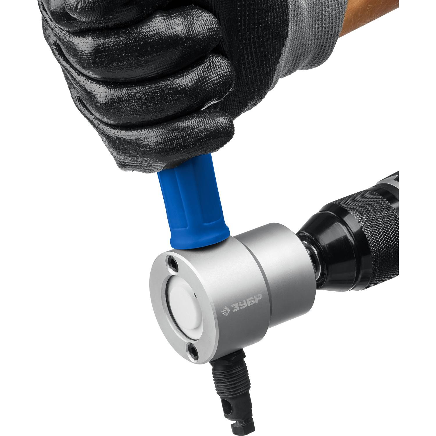 ЗУБР СВЕРЧОК насадка-ножницы для реза листового металла, на карточке. {23293}