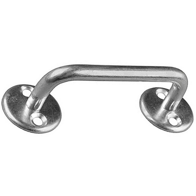 Ручка-скоба "РС80-2", покрытие белый цинк, 80мм {37691-080}