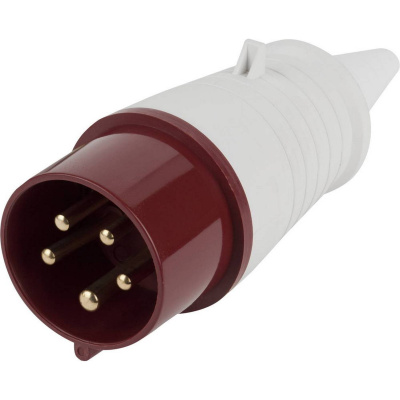 Вилка ЗУБР "Мастер" переносная, 16A, 400B, 6ч {55250-016-5}