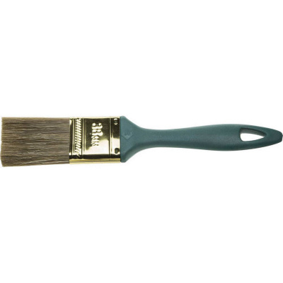 ЗУБР  Аква КП-14 38 мм, 1,5 смешанная щетина пластмассовая рукоят, Плоская кисть, МАСТЕР (4-01014-038)