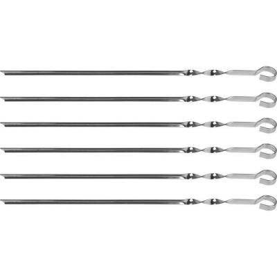 Шампуры GRINDA "BARBECUE", угловые, в чехле, 450мм, 6шт {427750}