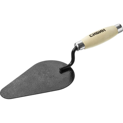 Кельма печника СИБИН с деревянной усиленной ручкой, КП {0820-4_z01}