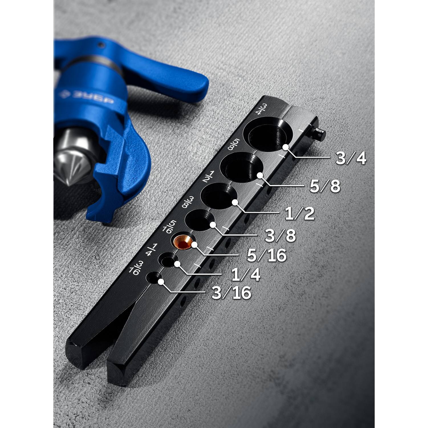 ЗУБР  5 - 19 мм, 3/16"-3/4”, в кейсе, эксцентриковая развальцовка, Профессионал {23610}