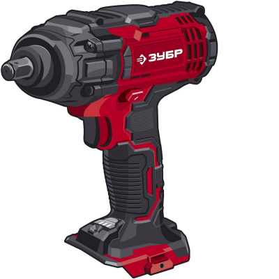 ЗУБР 18В, без АКБ, в коробке, гайковерт ударный. ГУЛ-410 {ГУЛ-410}