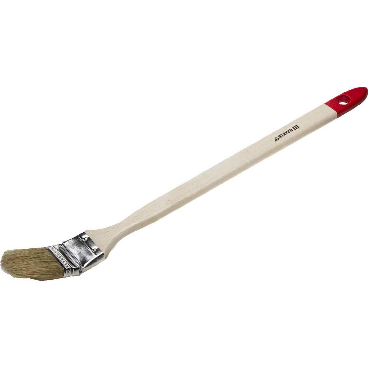STAYER  UNIVERSAL, 25 мм, 1", светлая натуральная щетина, деревянная ручка, все виды ЛКМ, радиаторная кисть (0111-25)