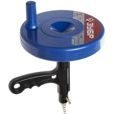 Трос ЗУБР "ЭКСПЕРТ" сантехнический в пластиковом корпусе длина 3 м, диаметр 6 мм {51907-03}