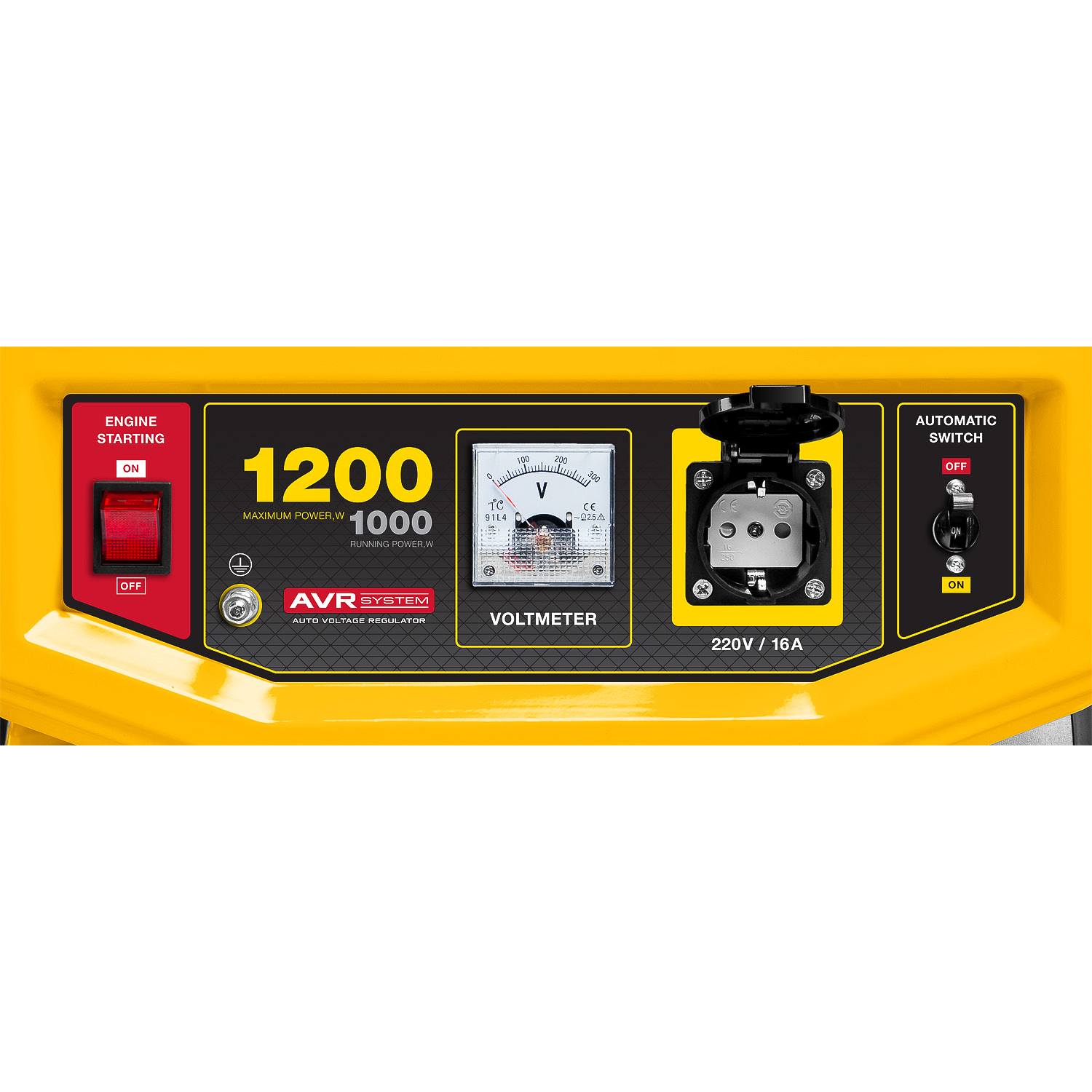 GS-1500 бензиновый генератор, 1200 Вт, STEHER {GS-1500}