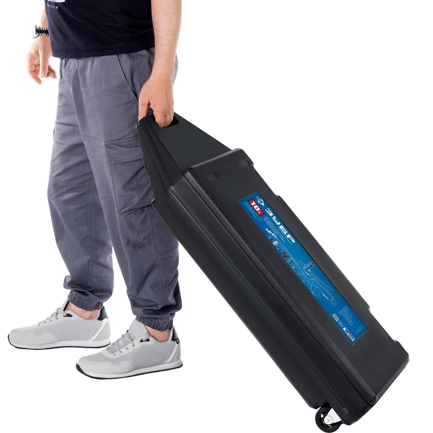 ЗУБР 10т набор для правки кузова гидравлический в пластиковом кейсе, Профессионал {43035-10_z01}