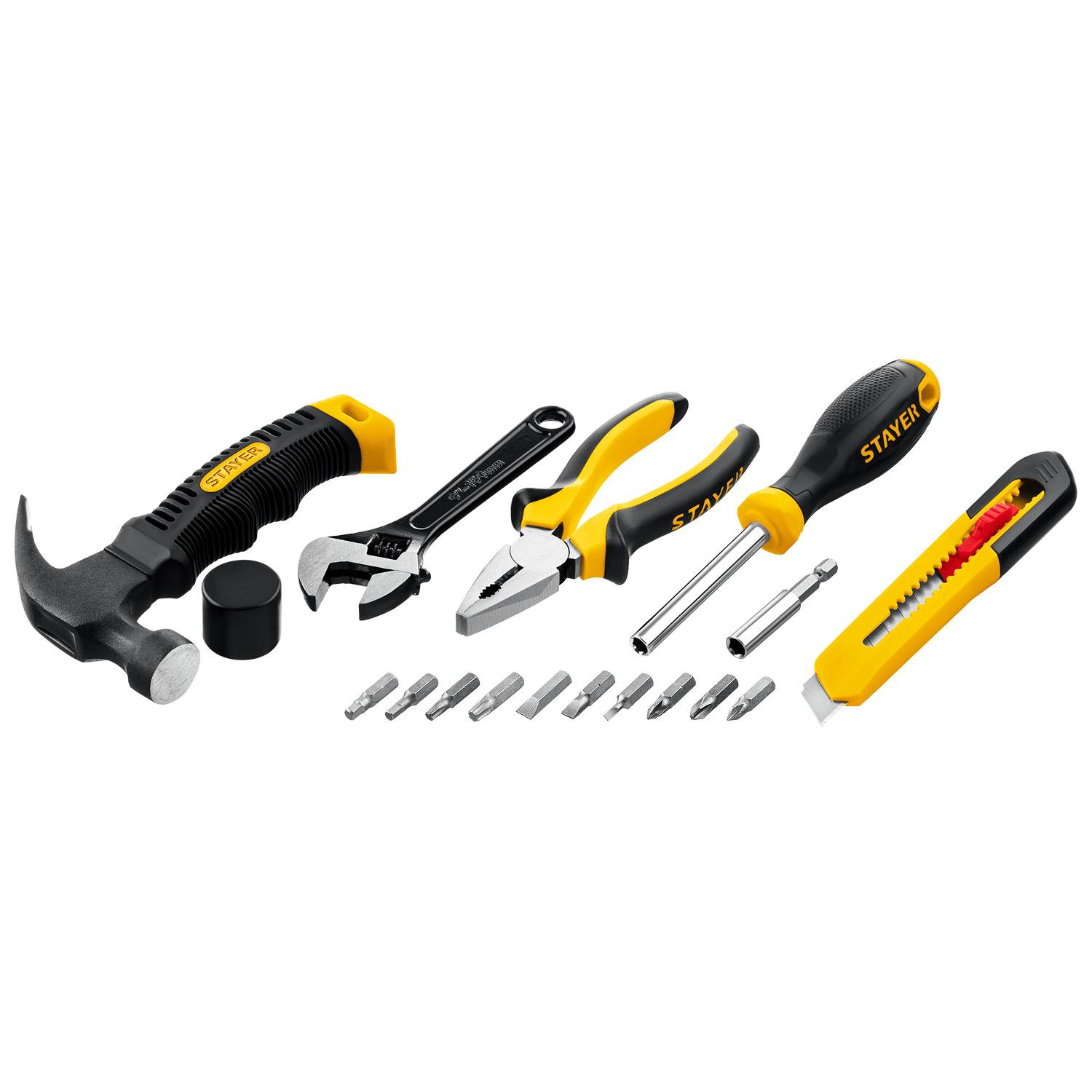 STAYER Master-17 универсальный набор инструмента для дома 17 предм. {2205-H17}