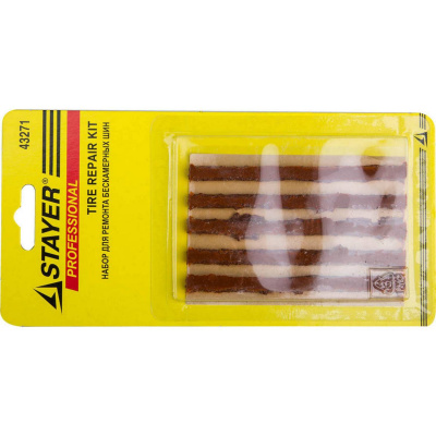Жгуты STAYER для ремонта бескамерных шин, 5шт {43271}