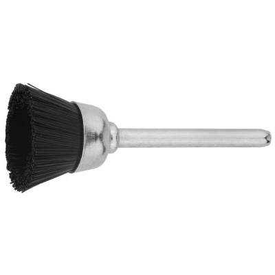 Щетка ЗУБР нейлоновая кистевая на шпильке, d 12,0x3,2мм, L 42,0мм, 1шт {35930}
