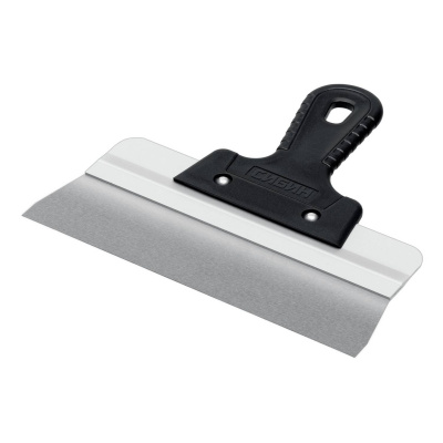 СИБИН 250 мм, усиленный фасадный нержавеющий шпатель, алюминиевая направляющая, 1к ручка (10083-25)