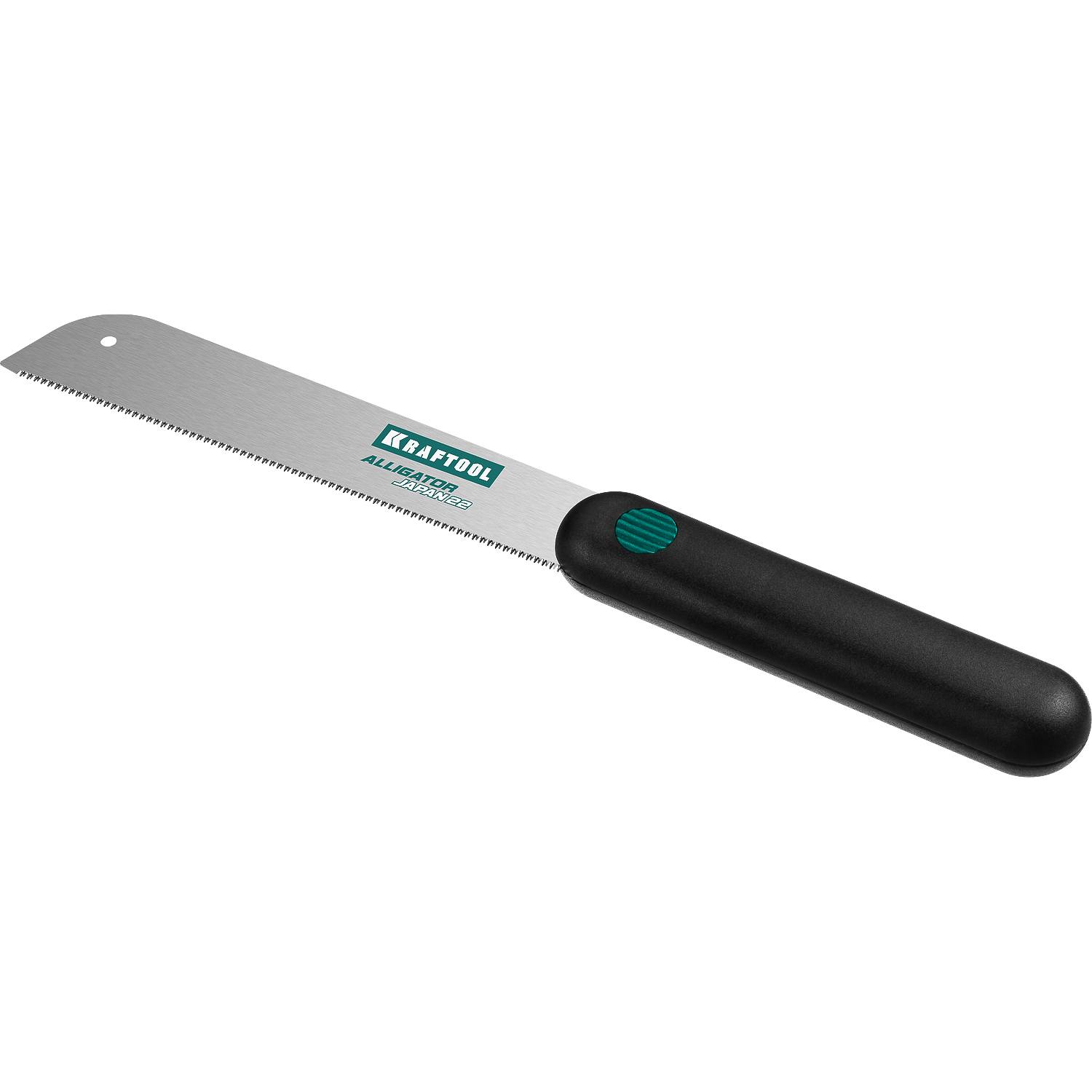 Ножовка по дереву (пила) "Alligator Japan 22" 185 мм x 0,3 мм, 22 TPI (1,15 мм) для сверхточных работ, KRAFTOOL