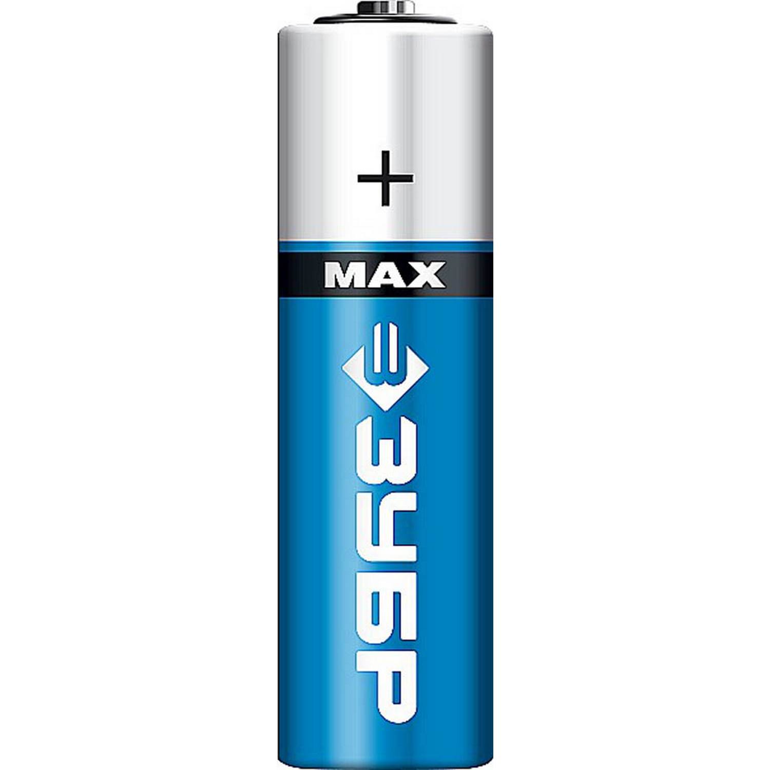 Щелочная батарейка 1.5 В, тип АА, 2 шт, ЗУБР Turbo-MAX {59206-2C_z01}