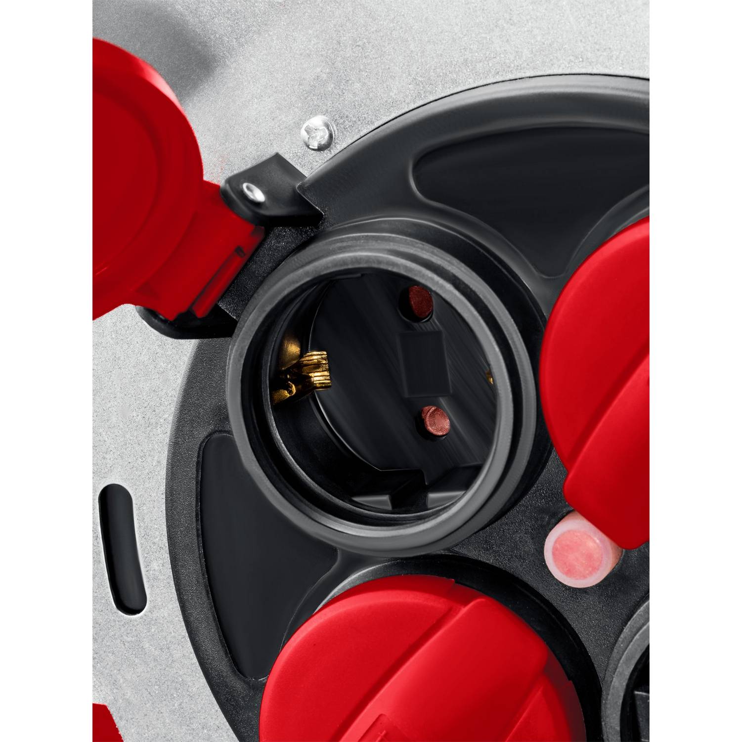 KRAFTOOL  КГ 3х2.5 50м 4000Вт IP44, HEAVY DUTYСиловой удлинитель на стальной катушке  {55086-50_z01}