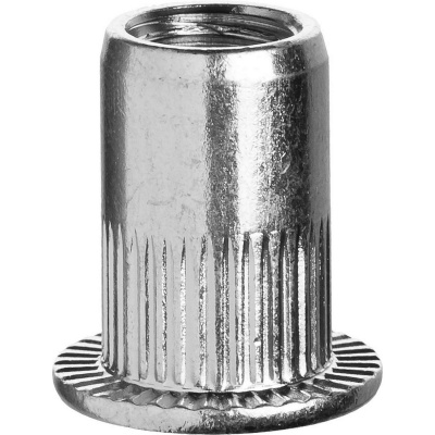 Резьбовые заклепки с насечками, М5, 20 шт, стальные, стандартный бортик, ЗУБР Профессионал {31318-05}