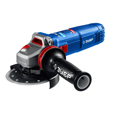 ЗУБР  1100 Вт, d125 мм, УШМ, регулировка оборотов, фланец "МИГ", Профессионал {УШМ-П125-1105 Э}