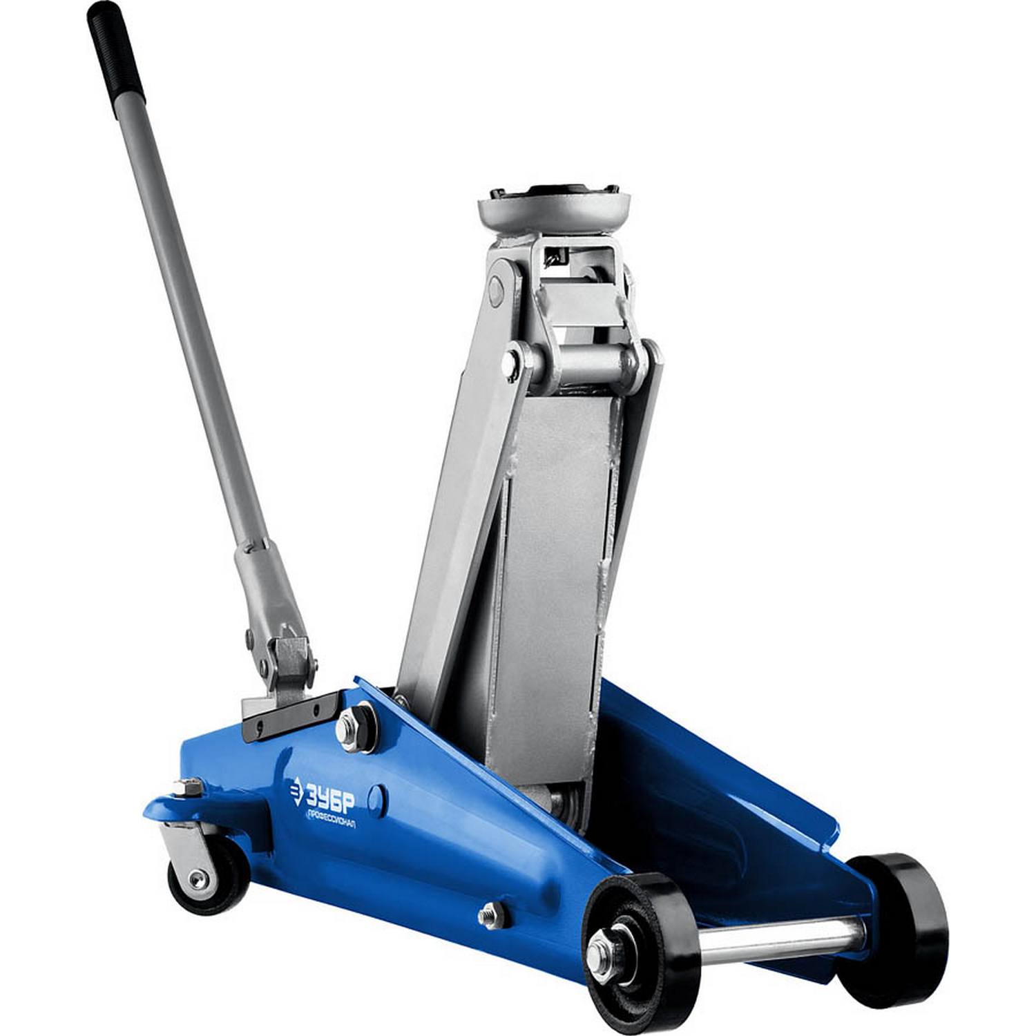 ЗУБР Т-70 3т 130-410мм подкатной домкрат с поворотной ручкой, Профессионал {43052-3_z01}