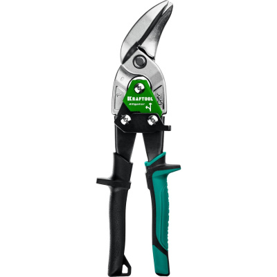 KRAFTOOL Alligator Левые усиленные ножницы по металлу с выносом, 250 мм {2328-OL}
