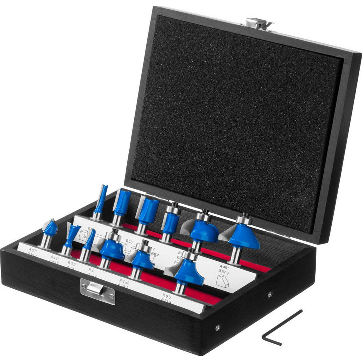 ЗУБР12шт, набор профильных фрез по дереву {28796-H12}