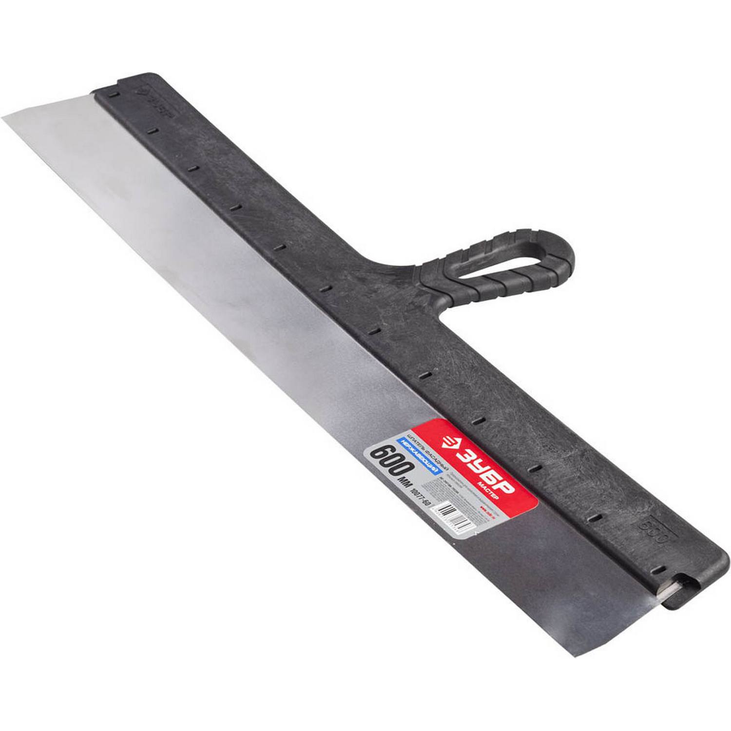 Шпатель ЗУБР "Мастер" ФАСАДНЫЙ нержавеющее полотно, 600мм {10077-60}