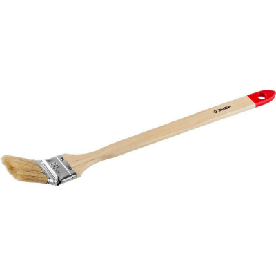 ЗУБР  УНИВЕРСАЛ, 50 мм, 2", светлая натуральная щетина, деревянная ручка, все виды ЛКМ, радиаторная кисть (01041-050)