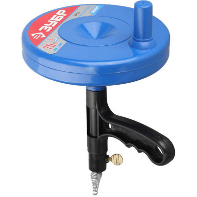 Трос ЗУБР "ЭКСПЕРТ" сантехнический в пластиковом корпусе длина 7,6 м, диаметр 6 мм {51907-08}