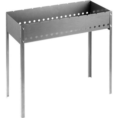 Мангал GRINDA "BARBECUE", усиленный, толщина 1,5мм, 700х300х700мм {427783}