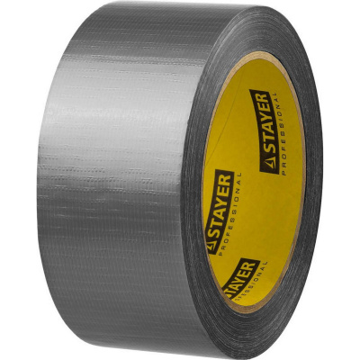 Армированная лента, STAYER 12080-50-25, универсальная, влагостойкая, 48мм х 25м, серебристая {12080-50-25}