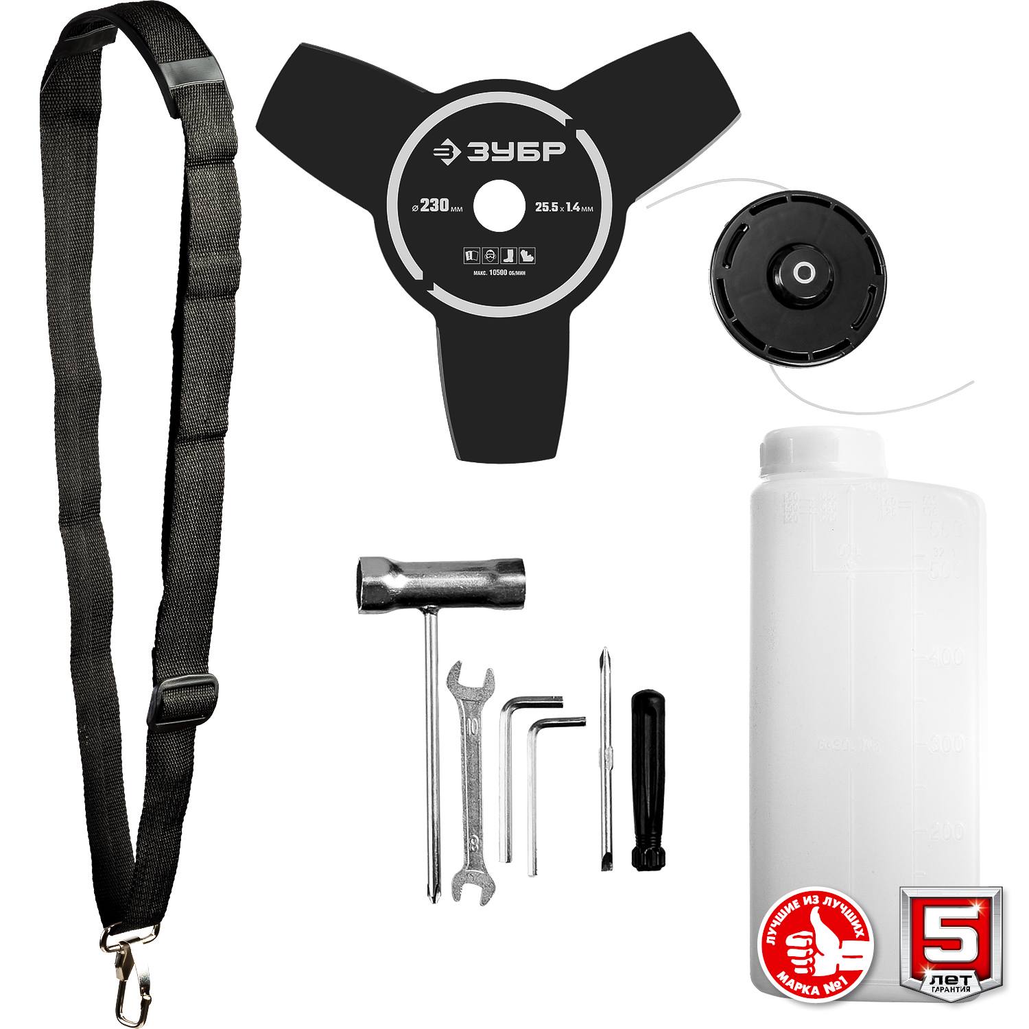 ЗУБР КРБ-1300 бензокоса, 1.3 кВт / 1.7 л.с., 43 см3 {КРБ-1300}