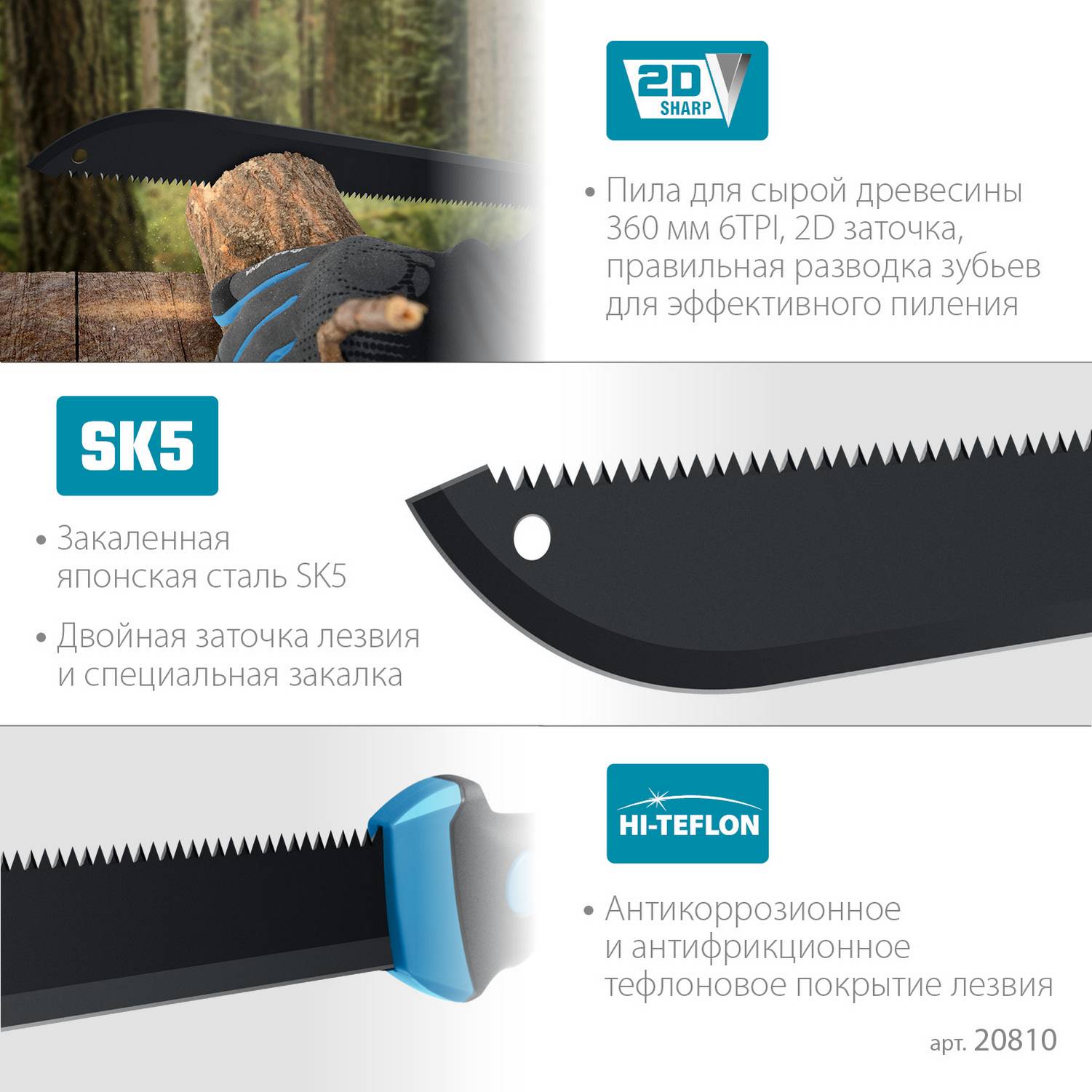 Мачете GRINDA PRO-Line FM 450, 450/650 мм {20810}