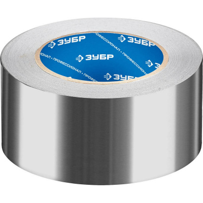 Алюминиевая лента, ЗУБР Профессионал 12262-50-50, до 120 °С, 60мкм, 50мм х 50м {12262-50-50}