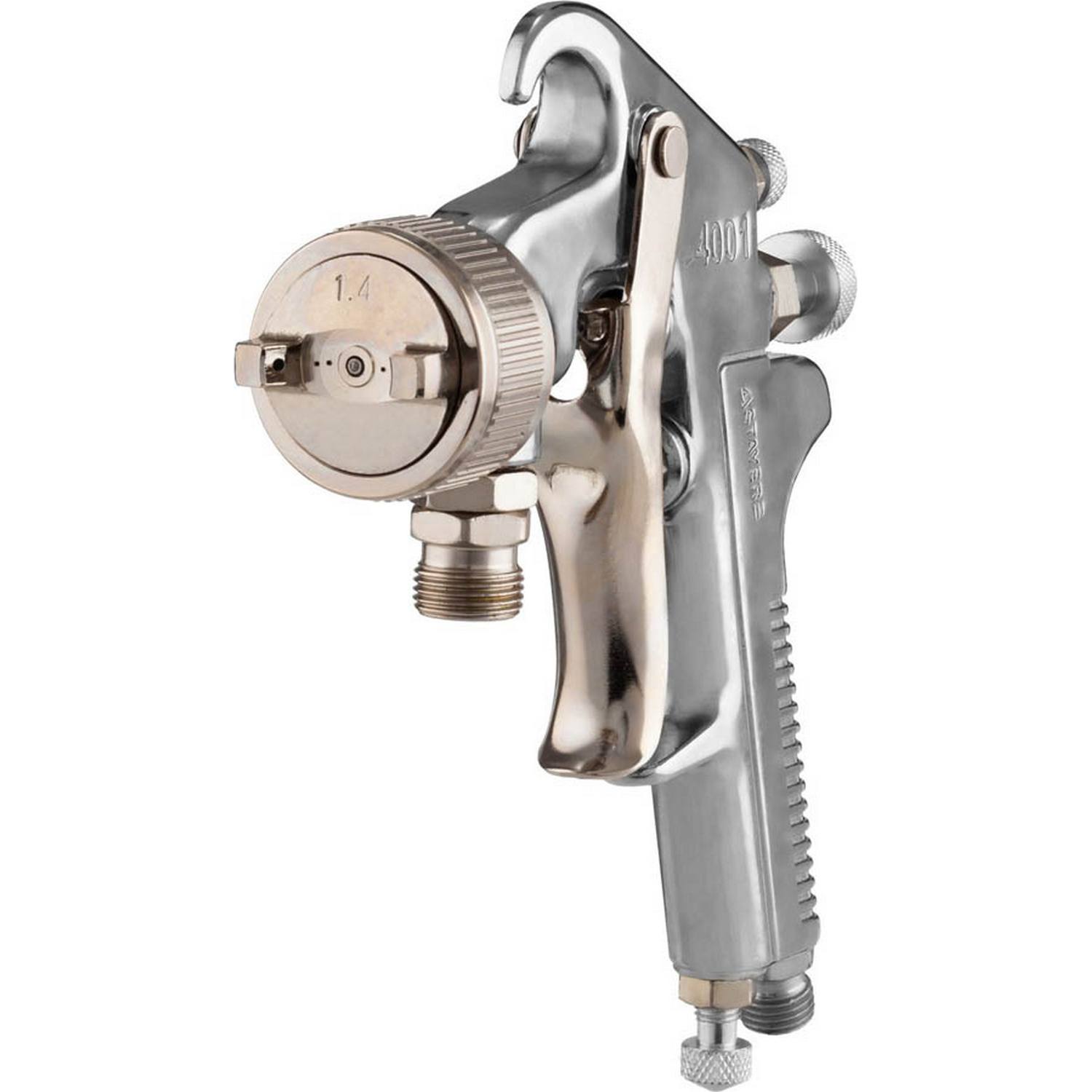 Краскопульт пневматический STAYER AirPro HVLP с нижним бачком, 1.4мм {06477-1.4}