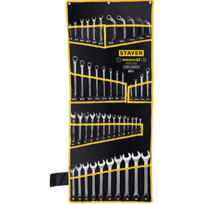 Набор гаечных ключей универсальный 47 шт, 6 - 32 мм, STAYER HERCULES {27082-H47}