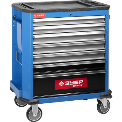 Тележка инструментальная ЗУБР "ЭКСПЕРТ", 7 ящиков, 730x475x910мм {38903-7}