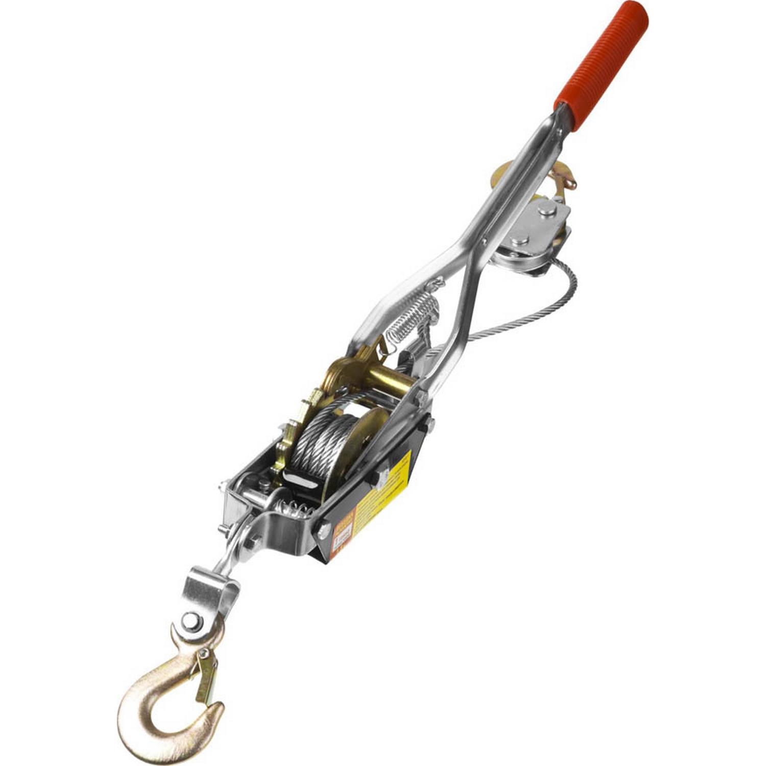 Лебедка STAYER "MAXPull" рычажная, тросовая, 1т/1,8м {4310-1}