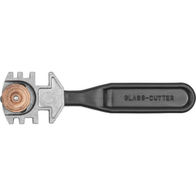 Стеклорез ЗУБР "ЭКСПЕРТ" роликовый, 3 режущих элемента, с пластмассовой ручкой {3360_z01}