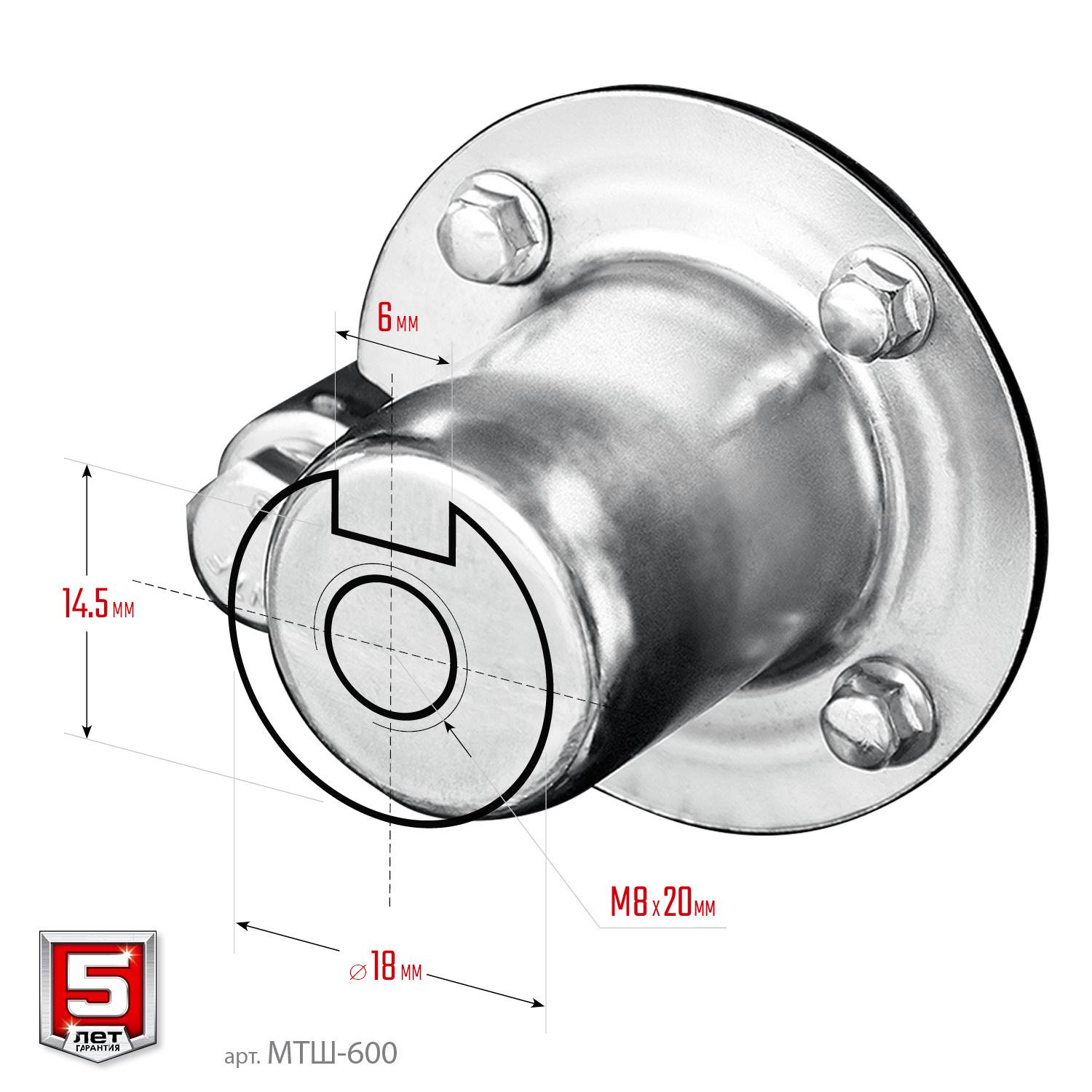 ЗУБР МТШ-600 мотоблок бензиновый с ВОМ, 270 см3 {МТШ-600}