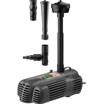 Насос фонтанный, ЗУБР ЗНФГ-50-3.4, для грязной воды, напор 3,4 м, насадки: колокольчик, гейзер, каскад, 85 Вт, 50 л/мин, ЗУБР