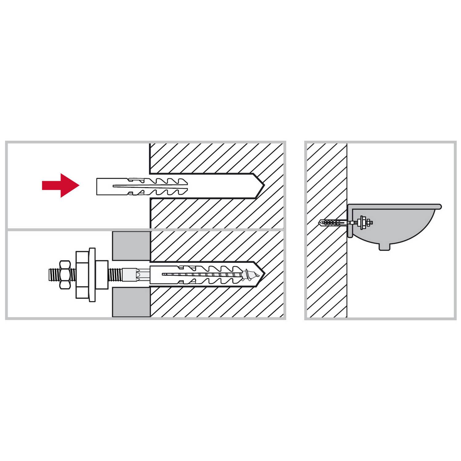 ЗУБР  10 мм, набор для крепления раковин, Профессионал {44215_z01}